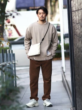 LASKA officialさん（メンズ・183cm）の冬コーディネート