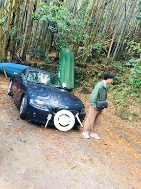 「A.P.C.（アーペーセー）のアイテム（スニーカー）」を使った、本田さん（メンズ・173cm）の春コーディネート