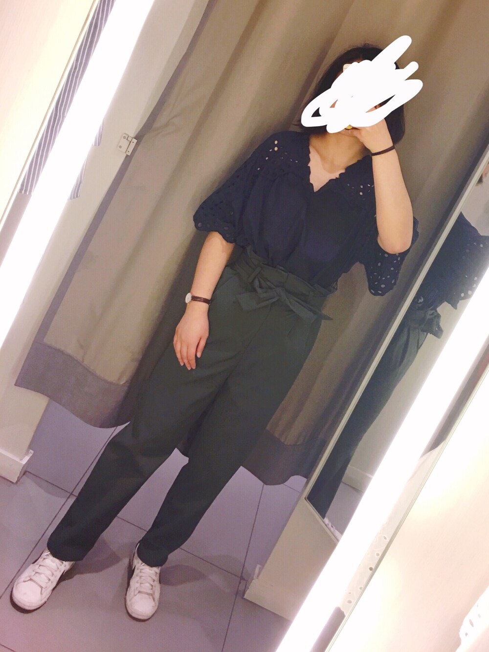 「H&Mのアイテム（バッグ、その他）」を使った、漏漏さん（レディース・166cm）の春コーディネートの1枚目の写真