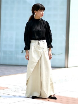 「ELIN（エリン）のアイテム」を使った、IMURAさん（レディース・157cm）の秋コーディネート