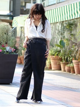 「ELIN（エリン）のアイテム」を使った、IMURAさん（レディース・157cm）の冬コーディネート