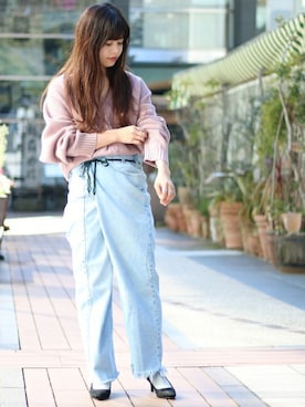 「MAISON EUREKA（メゾンエウレカ）のアイテム」を使った、IMURAさん（レディース・157cm）の春コーディネート