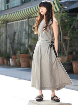 「TOGA PULLA（トーガ　プルラ）のアイテム」を使った、IMURAさん（レディース・157cm）の春コーディネート