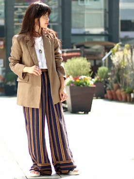 「TOGA PULLA（トーガ　プルラ）のアイテム」を使った、IMURAさん（レディース・157cm）の春コーディネート