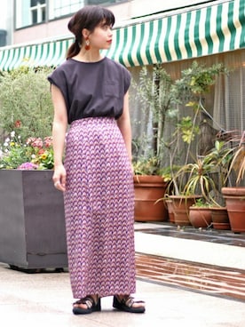 「TOGA PULLA（トーガ　プルラ）のアイテム」を使った、IMURAさん（レディース・157cm）の春コーディネート