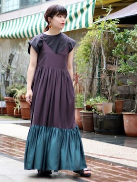 「TOGA PULLA（トーガ　プルラ）のアイテム」を使った、IMURAさん（レディース・157cm）の春コーディネート