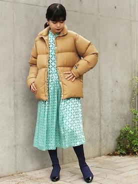 「GERRY（ジェリー）のアイテム」を使った、IMURAさん（レディース・157cm）の冬コーディネート