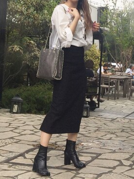 「CRY.（クライ）のアイテム（トップス）」を使った、REI  RABITさん（レディース・160cm）の秋コーディネート