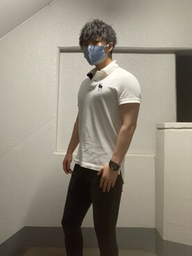 ポロシャツを使った アバクロ のメンズ人気ファッションコーディネート Wear