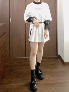 「PRADA（プラダ）のアイテム（その他シューズ）」を使った、aipleさん（レディース・156cm）の夏コーディネート