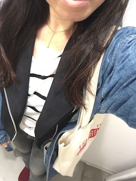 「ハイウェストデニム」｜Tanaka Yumiさん（レディース・152cm）の春コーディネート