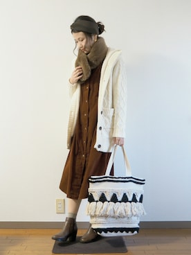 「Lovedrose&Co.（ラブドゥローズアンドコー.）のアイテム」を使った、ｐａｎａさん（レディース・162cm）の冬コーディネート