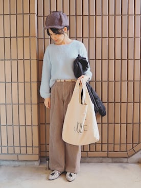 「JOURNAL STANDARD relume（ジャーナルスタンダード　レリューム）のアイテム（MA-1）」を使った、ｐａｎａさん（レディース・162cm）の冬コーディネート