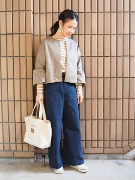 「chapter world（チャプターワールド）のアイテム（アクセサリー）」を使った、ｐａｎａさん（レディース・162cm）の春コーディネート