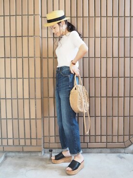 「chapter world（チャプターワールド）のアイテム（アクセサリー）」を使った、ｐａｎａさん（レディース・162cm）の夏コーディネート