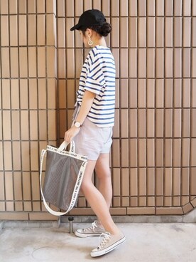 「chapter world（チャプターワールド）のアイテム（アクセサリー）」を使った、ｐａｎａさん（レディース・162cm）の夏コーディネート