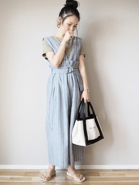 「MODE ROBE（モードローブ）のアイテム（ブレスレット）」を使った、ｐａｎａさん（レディース・162cm）の夏コーディネート