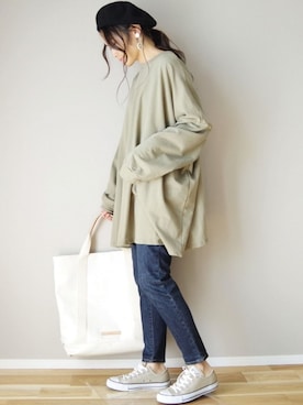 「RAWROW（ロウロウ）のアイテム」を使った、ｐａｎａさん（レディース・162cm）の秋コーディネート