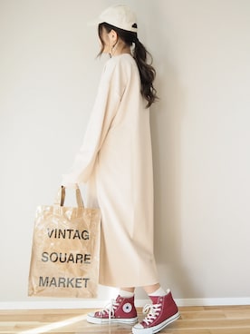 「Chaco closet（チャコ クローゼット）のアイテム」を使った、ｐａｎａさん（レディース・162cm）の春コーディネート