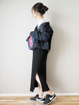 「アイテム（ピアス（両耳用））」を使った、ｐａｎａさん（レディース・162cm）の春コーディネート