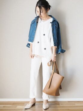 「ヤヌーク」｜「アイテム（アナログ腕時計）」を使った、ｐａｎａさん（レディース・162cm）の春コーディネート