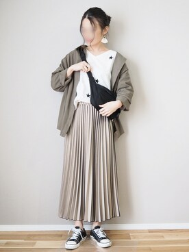 「Color（カラー）のアイテム」を使った、ｐａｎａさん（レディース・162cm）の春コーディネート