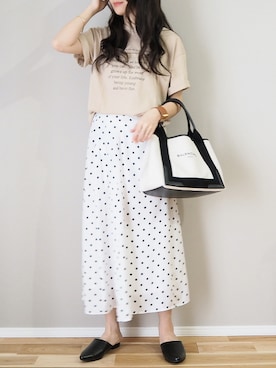 「Fone（エフワン）のアイテム」を使った、ｐａｎａさん（レディース・162cm）の春コーディネート