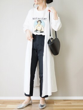 「カシュクール」｜「アイテム（その他アウター）」を使った、ｐａｎａさん（レディース・162cm）の春コーディネート