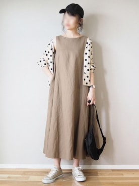 「Leja（レジャ）のアイテム（トップス）」を使った、ｐａｎａさん（レディース・162cm）の夏コーディネート