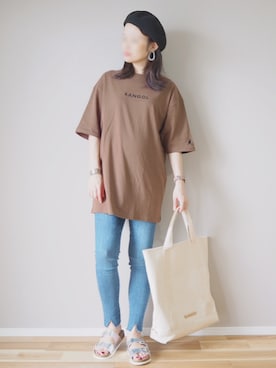 「RAWROW（ロウロウ）のアイテム」を使った、ｐａｎａさん（レディース・162cm）の夏コーディネート