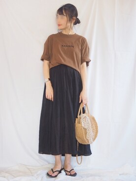 「Heather（ヘザー）のアイテム（財布/小物）」を使った、ｐａｎａさん（レディース・162cm）の夏コーディネート