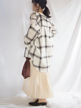 「MODE ROBE（モードローブ）のアイテム（ピアス（両耳用））」を使った、ｐａｎａさん（レディース・162cm）の秋コーディネート