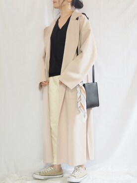 「reca（レカ）のアイテム（チェスターコート）」を使った、ｐａｎａさん（レディース・162cm）の秋コーディネート