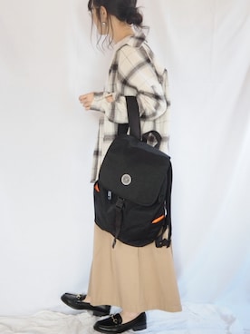 「Chaco closet（チャコ クローゼット）のリラクシングAラインフレアワイドパンツ（その他パンツ）」を使った、ｐａｎａさん（レディース・162cm）の秋コーディネート