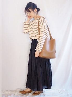 「SHIPS Days（シップスデイズ）のアイテム」を使った、ｐａｎａさん（レディース・162cm）の秋コーディネート