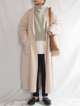「reca（レカ）のアイテム（チェスターコート）」を使った、ｐａｎａさん（レディース・162cm）の秋コーディネート