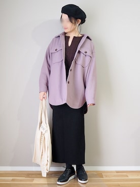 「アントマリーズ」｜「アイテム（カバーオール）」を使った、ｐａｎａさん（レディース・162cm）の冬コーディネート