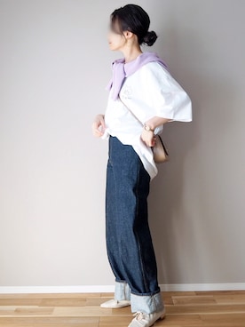 「にゃー」｜「アイテム（アクセサリー）」を使った、ｐａｎａさん（レディース・162cm）の春コーディネート