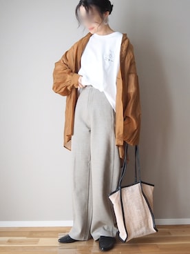 「にゃー」｜「アイテム（アクセサリー）」を使った、ｐａｎａさん（レディース・162cm）の春コーディネート