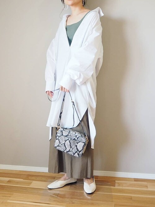 バックツイストシャツワンピース（ワンピース）｜Bonjour Sagan