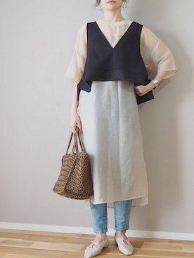 「STYLE DELI（スタイルデリ）のアイテム（アクセサリー）」を使った、ｐａｎａさん（レディース・162cm）の夏コーディネート
