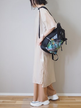 「シアーワンピース」｜「アイテム（腕時計）」を使った、ｐａｎａさん（レディース・162cm）の夏コーディネート