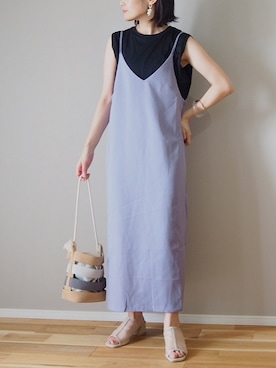 「4youstory（フォーユーストーリー）のアイテム（ワンピース）」を使った、ｐａｎａさん（レディース・162cm）の夏コーディネート
