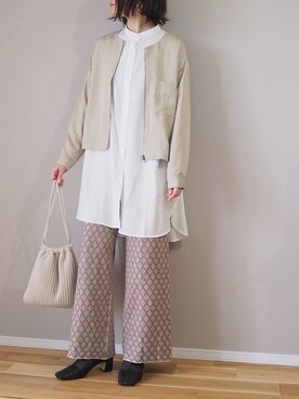 「AmbreNeige」｜「アイテム（ブルゾン）」を使った、ｐａｎａさん（レディース・162cm）の秋コーディネート