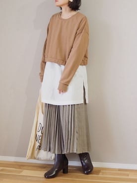 「リップスター」｜「アイテム（アクセサリー）」を使った、ｐａｎａさん（レディース・162cm）の秋コーディネート