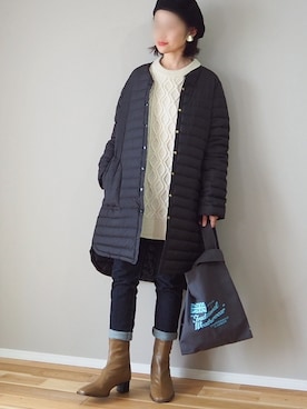 「Traditional Weatherwear（トラディショナルウェザーウェア）のMARCHE BAG MINI（トートバッグ）」を使った、ｐａｎａさん（レディース・162cm）の秋コーディネート