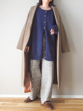 「crie conforto（クリーコンフォルト）のアイテム（ジャケット/アウター）」を使った、ｐａｎａさん（レディース・162cm）の冬コーディネート
