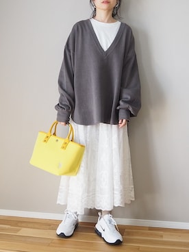 「AmbreNeige」｜「アイテム（その他トップス）」を使った、ｐａｎａさん（レディース・162cm）の春コーディネート