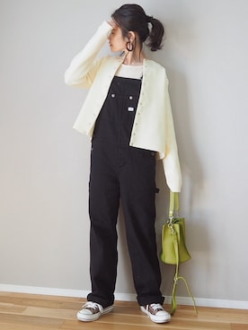 「ピスタチオ」｜「アイテム（サロペット/オーバーオール）」を使った、ｐａｎａさん（レディース・162cm）の春コーディネート