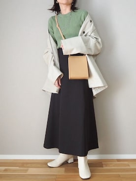「crie conforto」｜「アイテム（ジャケット/アウター）」を使った、ｐａｎａさん（レディース・162cm）の春コーディネート